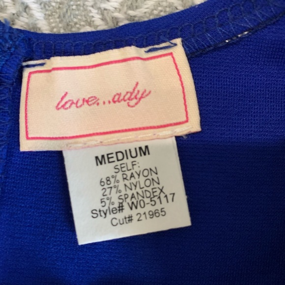 nwot! Love...Ady Solid Cap Sleeve Sheath Dress - Picture 5 of 6